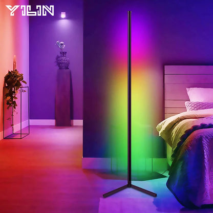 Tuya RGBIC LED Floor Lamp 180CM Smart Smart APP Remote Control Nordic Mood Light Aesthetic Room Decoration Stand Floor Light